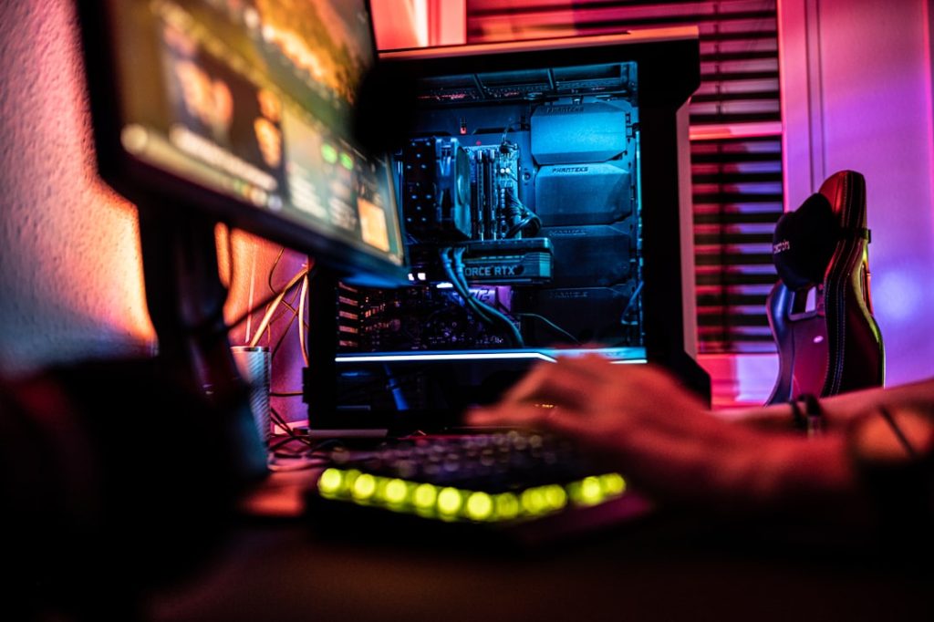 Gaming Area

On the second floor, in addition to the Elite Suite, there are two more medium-sized gaming areas for up to 10 people. There are also two rooms for 2-3 people each for smaller teams.

All gaming stations are equipped with high-quality hardware and professional gaming gear. To allow you to enjoy long but relaxed gaming sessions, each gaming station is equipped with a comfortable Noblechair and height-adjustable, rage-safe Leetdesks.